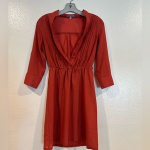 Charlotte russe red long sleeves dress